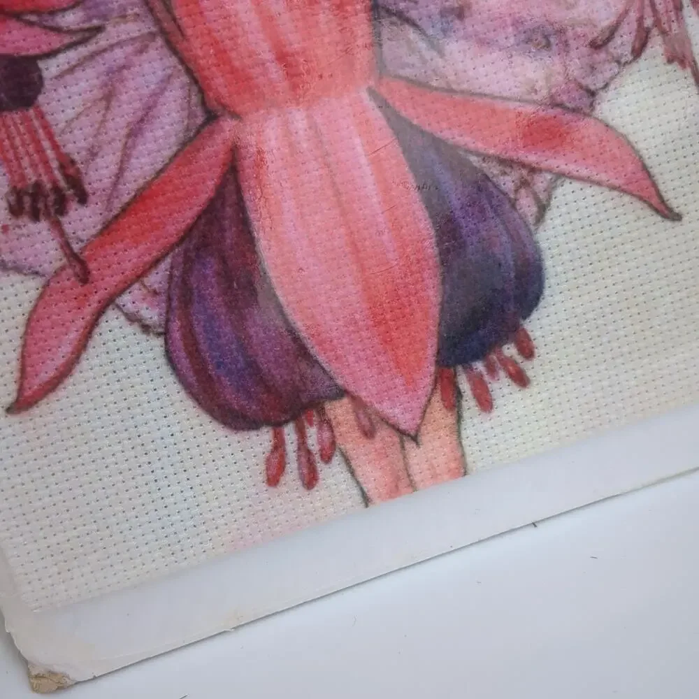 Needlepoint Flower Fairies Sicily Mary Barker 1997 Fuchsia 9 In X 12 In Vintage